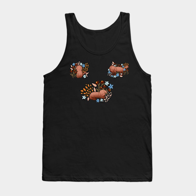 Afternoon Farm Dog Tank Top by Booneb